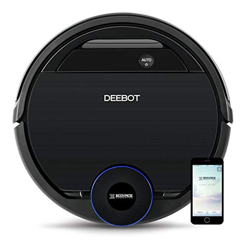ECOVACS DEEBOT 930, Smart Robotic Vacuum, Carpet, Bare, Pet Hair plus Intelligent Mapping, OZMO Mopping, Adaptive Floor Sensing Technology, with Alexa Navi, Black (Renewed)