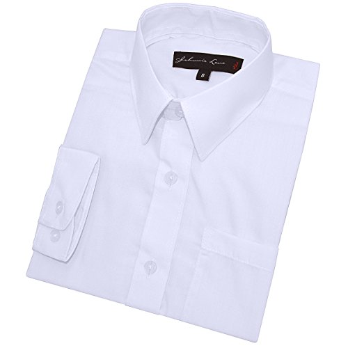 Image of Boy's Long Sleeves Solid Dress Shirt #JL32