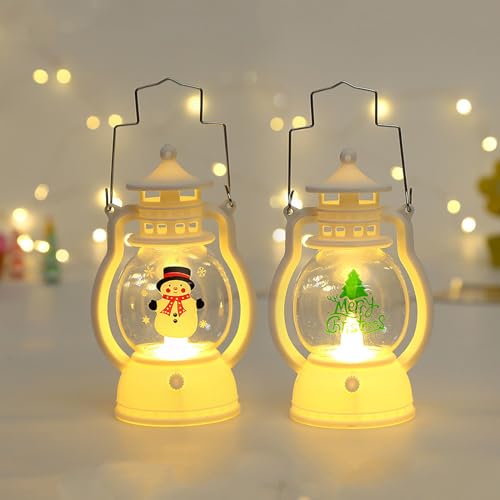 2個セットクリスマス led ランタン スノードームライト クリスマス 飾り クリスマス 装飾 サンタクロース 置物 雪だるま クリスマスツリー 照明飾り おしゃれ 雰囲気満点 小型 小道具 ランタン 可愛 クリスマス 置物 室内 玄関 屋外 庭 パーティ イベント グループ3#のサムネイル