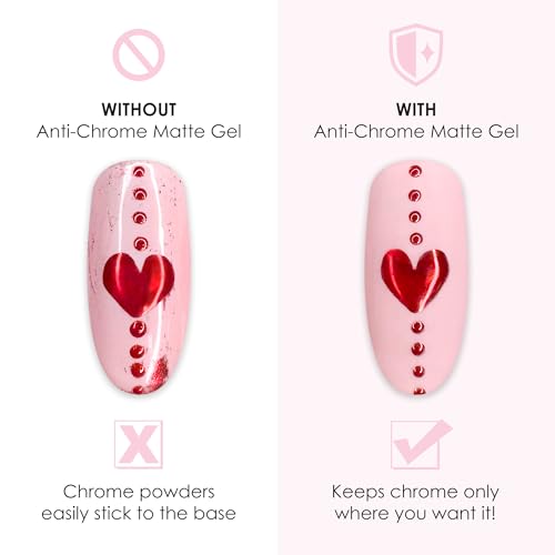 Esmalte en gel Daily Charme Anti-Chrome Mate 15ml miniatura 3