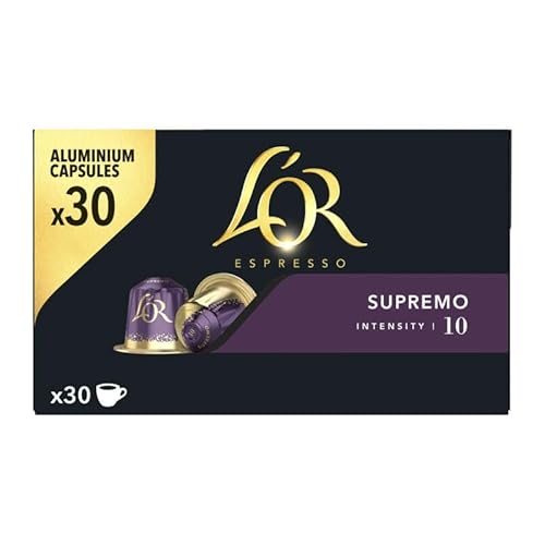 L Or Espresso Supremo Cafe en capsules (intensite 10) - La boite de 30, 156g L Or Espresso Supremo Cafe en capsules (intensite 10) - La boite de 30, 156g
