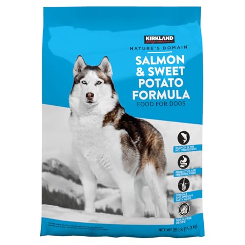 HEALTH & OUTDOORS Nature Domain Dog Food, Salmon and Sweet Potato 25LBs