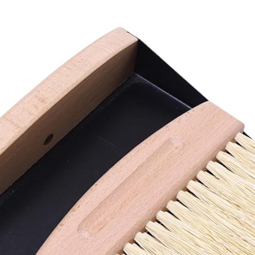 HKWFKAWA Mini-Besen-Kehrschaufel-Set, klein, Haushaltsreinigung für Küche, Obst, Zuhause, schwarze Sisalborsten, 15,5 x 10,5 x 4 cm, 2 Stück – Bild 8