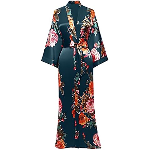 Peignoir kimono BABEYOND vert foncé Cover