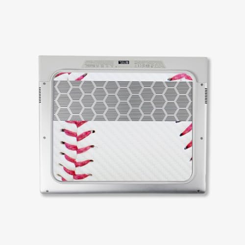 Image of MightySkins Carbon Fiber Skin Compatible with Alienware X14 R2 (2023) Full Wrap Kit - Baseball Closeup | Protective, Durable Textured Carbon Fiber Finish | Easy to Apply | Made in The USA