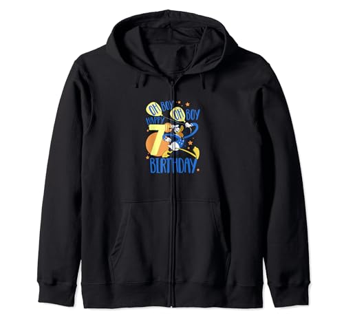 Sweat à capuche zippé Donald Duck Happy 7th Birthday Oh Boy