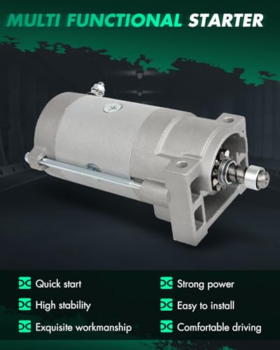 Image of SCITOO Starter Motor 21110533 for Gravely 21110533 for Exmark and for Toro 136-7880 Volts: 12V ; Number of Teeth: 10-Teeth Pinion ;