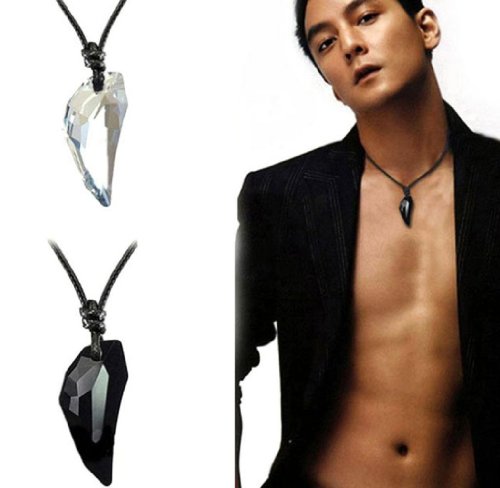 Jovana 1PC New Classic Fashion Sexy Crystal Wolf Tooth Pendant Necklace For Women and Men