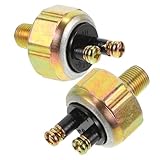 Zerodeko Interrupteur de Feu Stop Hydraulique 2 Pièces pour Voiture, Chariot Élévateur et Véhicule Agricole, Contacteur de Freinage à Huile, Pièces de Freins Automobiles, Feu Stop