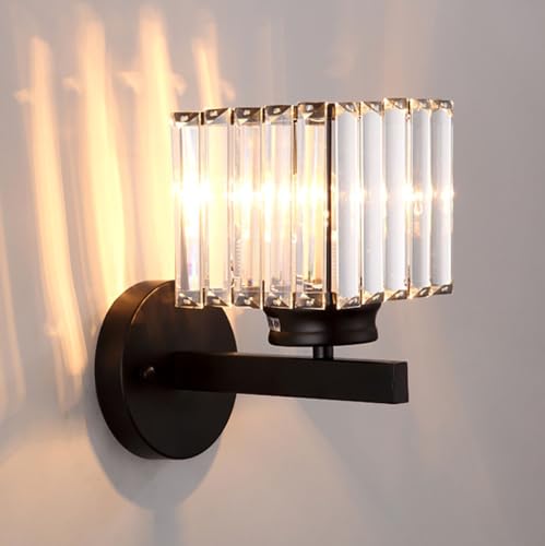 Lámpara de pared de cristal retro E27 para iluminar zonas oscuras