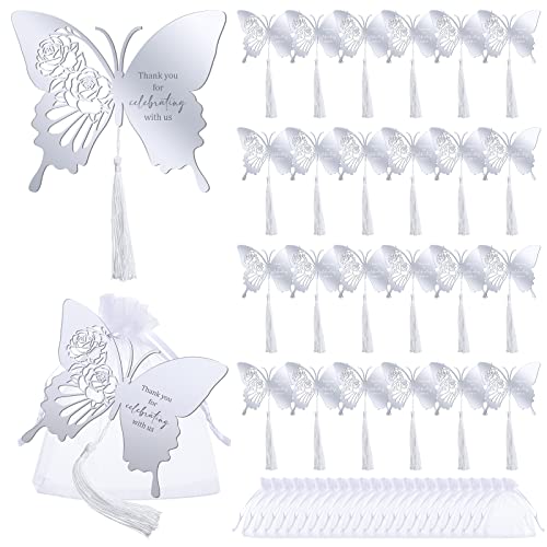 Imanes decorativos mariposa acrílicos con espejos 24 pcs miniatura 1