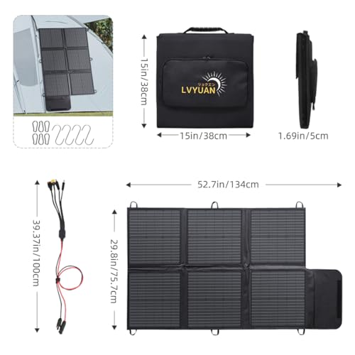 Painel solar portátil de 120 watts