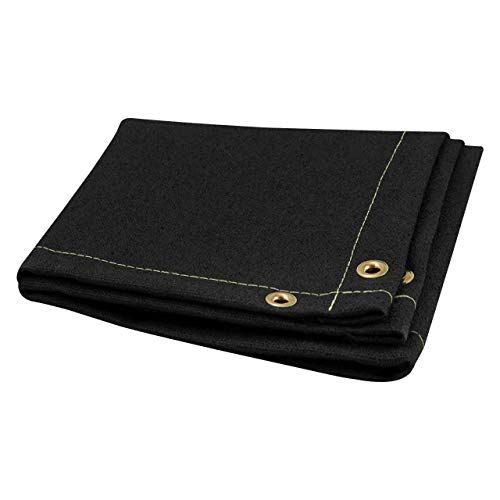 Steiner 376-6X8 Flex 28-Ounce Heavy Acrylic Coated Fiberglass Welding Blanket, Black, 6' x 8'