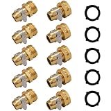 Hourleey Garden Hose Repair Connector with Clamps, Fit...