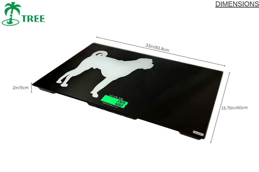 Miniatura 2 de LW Measurements LC-VS 330, báscula veterinaria grande de 300 libras x 0.1 libras