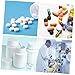 WRITWAA 20pcs Pharmaceutical Dispensing Bottles Pill Box Portable Smooth Surface for Diabetes First Aid