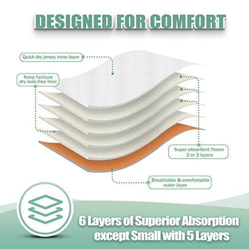 Wegreeco Washable Reusable Premium Dog Diapers, Xx-Large, Natural Color, For Female Dog, Pack Of 3 #TOP4