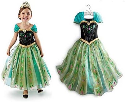 Amazon Co Jp Rooya Baby アナと雪の女王 エルサ 風 プリンセス 子供用 ドレス コスチューム 仮装 衣装 女児用 プレゼント100cm 服 ファッション小物
