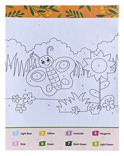 Color By Number Animals for Kids: Over 80 Cute Coloring Designs with Thick, Perforated Pages
