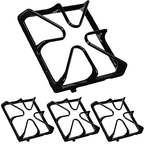 C0034 Cast Iron 4 Burner Grate Stove Grates Replacement for GE Gas Range Oven Stove Top Surface Grate WB31K10034WB31K10065 8-1/2 x 8-1/2