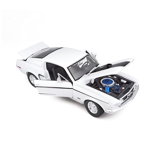 Maisto 1968 Ford Mustang GT Cobra Jet 1:18 Modelo Diecast miniatura 6