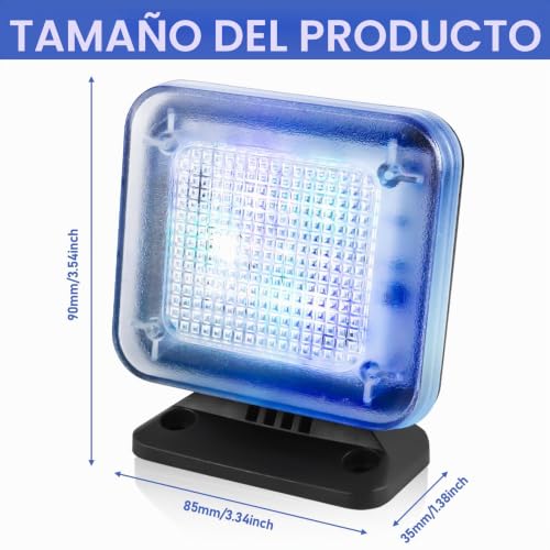 Miniatura 2 de Simulador De Tv Con 12 Led Y 3 Programas Seleccionables, Simulador De Tv Ficticio, Eficiente Energéticamente, Con Temporizador, Completo Con Adaptador De Corriente Para Uso Como Protección Contra