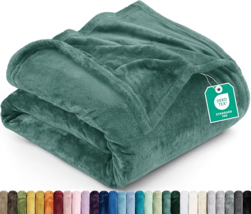 Image of Utopia Bedding Soft Fleece Bed Blanket Throw Size Celadon (50x60 Inch)