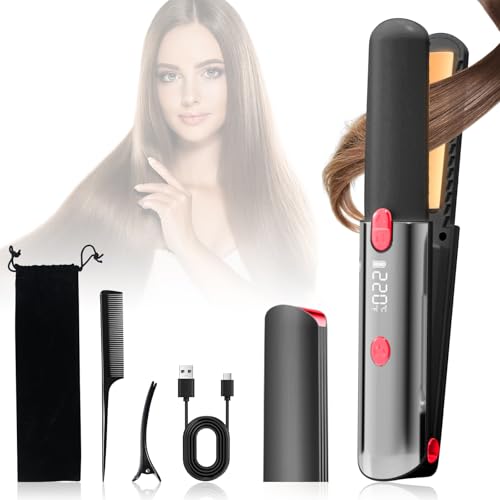 Anluomafuy Piastra Capelli Lisci e Mossi Professionale, Protezione Keratin, Mini