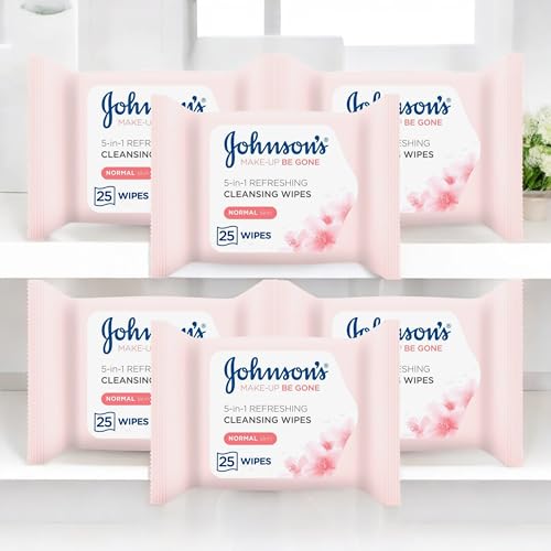 Johnson’s Make-Up Be Gone 5-in-1 Refreshing Cleansing Wipes – 6 x 25 Wipes