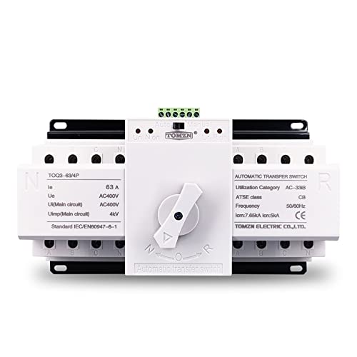 Commutateur de transfert automatique 4P 63A ATS triphasé pour inverseur de source domestique