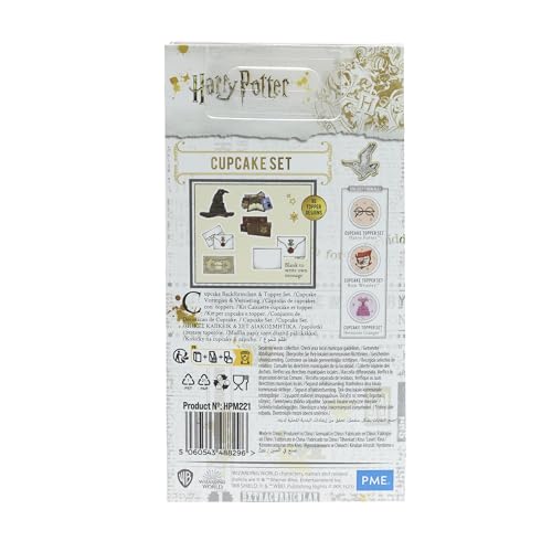 PME Harry Potter Cupcake Cases & Topper Set of 24, Hogwarts, Multicolor, Mały - Image 3