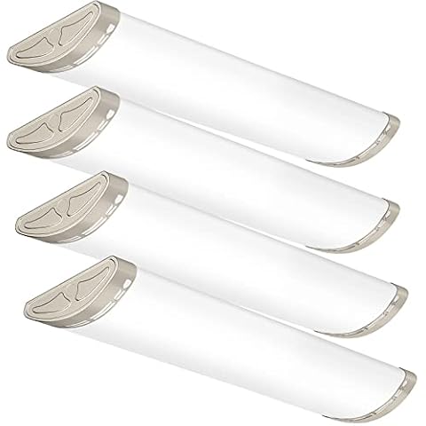 FAITHSAIL Dimmable 2FT LED Flush Mount Ceiling Light, 2 Foot LED Kitchen Light Fixtures, 20W 2200lm LED Shop Lights, 4000K Linear LED Wraparound Shop Light for Kitchen, Laundry, 4 Pack Cover