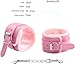 Newly 1 Pair Sex Fuzzy Handcuff Set for Bedroom - Pink Fluffy Handcuffs for Ankles and Wrist Spice Up Your Love Life Sexy Straps Bondage Kit for Adult Furry Hand Cuffs for Women Couples Sweater W17