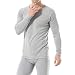 TEERFU Mens Lightweight Thermal Underwear Long Johns Cotton Long Sleeve Top and Bottom Set