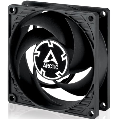 ARCTIC P8 Max - Ventilateur PC, Ventilateur de boîtier 80 mm Haute Performance, Ventilateur de Serveur, Contrôlé par PWM 500-5000 RPM, Mode 0dB, Roulement...
