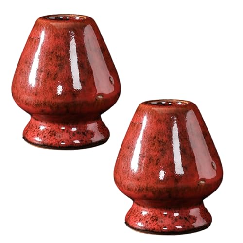 人間工学に基づいて製造された茶筅ホルダー 伝統的なお茶の儀式用の抹茶ツールセット 手作りのセラミック泡立て器 スタンド装飾 初心者向けの抹茶茶筅ホルダー