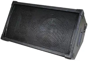 10'' PA/DJ Floor Monitor Speaker 220W, 50Hz-20KHz, 8 Ohm, Heavy Duty Black Steel Frame Woofer