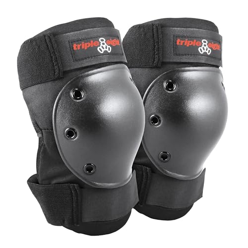 Triple Eight Kneesaver Knee Pads (1-Pair), Black, One Size