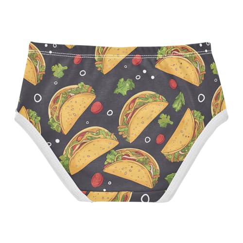 Wusikd Funny Bread Girls' Underwear Cotton Girls Briefs Soft Toddler Underwear 2T2