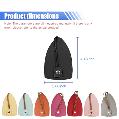 Image of KITUREK 8PCS Pull Out Car Key Case, PU Leather Keychain Protective Bags, Large-Capacity Key Case Holder, Creative Key Case Cover for Halloween Christmas Presents