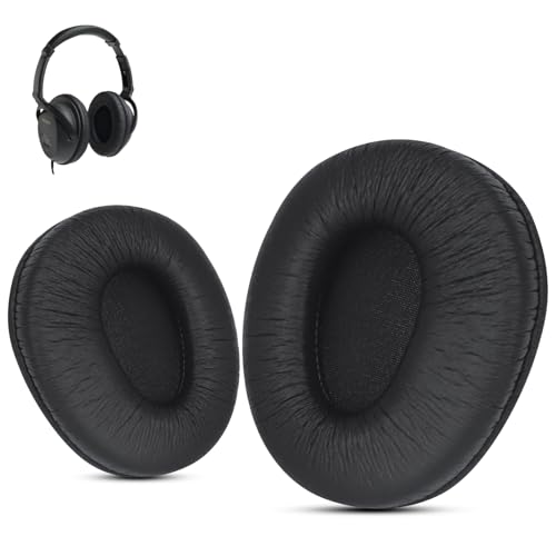 Repuestos almohadillas para Sony MDR-V600 y Sony MDR-7509HD, cuero protein y espuma memory foam, color negro miniatura 1