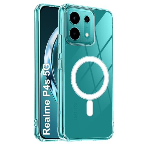 Image of Zapcase Back Case Cover for Realme P4s 5G | Compatible for Realme P4s 5G Back Cover | Compatible with MagSafe | Scratch-Resistant Back Cover | Clear