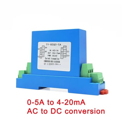 Transmisor de corriente de 4-20 mA para monitorización precisa con entrada 0-5 A y 24 V CC 2