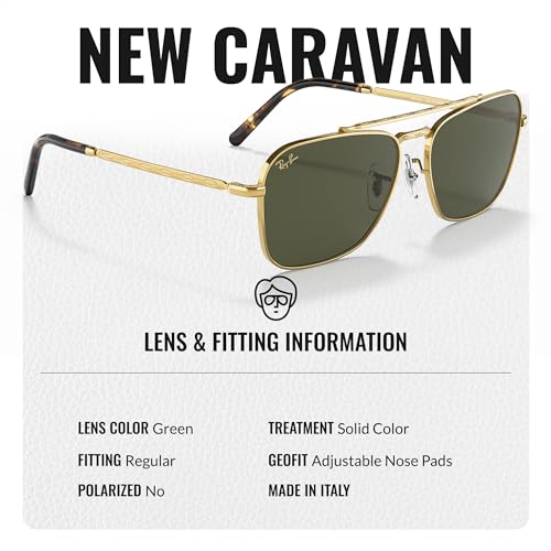 Ray-Ban RB3636 NEW CARAVAN Square Shaped Sunglasses for Men & Women with Official RAYBAN Eyewear Kit4