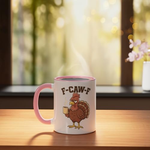 Taza de Cerámica Rosa y Blanca 11 oz miniatura 3