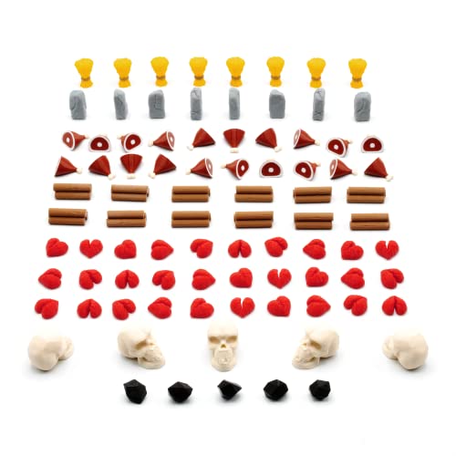 Composants Paleo pack luxe 88 pièces en relief avec finition premium pour plateau