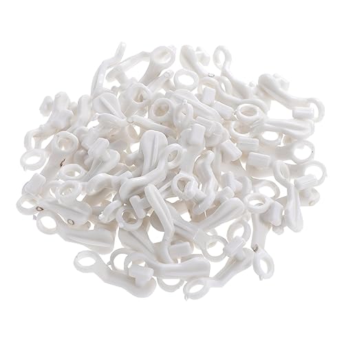 Alipis 50piezas Deslizadores De Barra s Plásticos para Rieles Cortinas Ganchos Ventanas Puertas Ducha