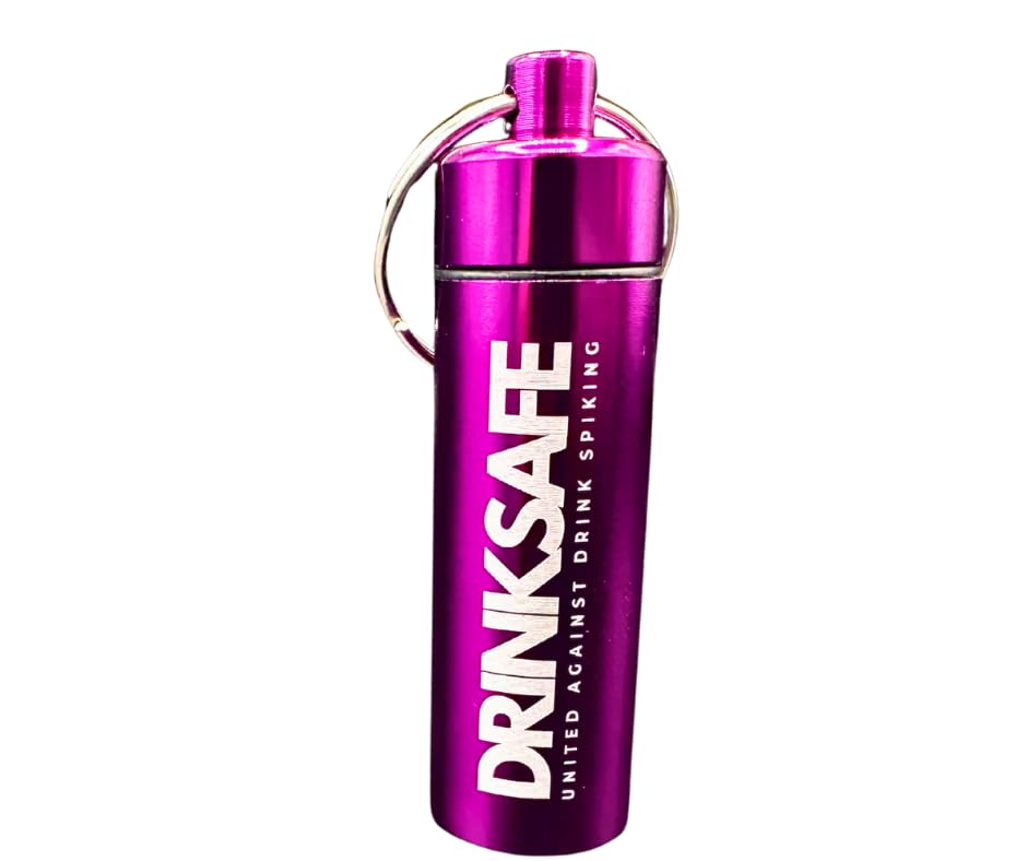Drink Safe On-The-Go Drink Safety Test Kit – Instant Results, Discreet Keychain Case (3...