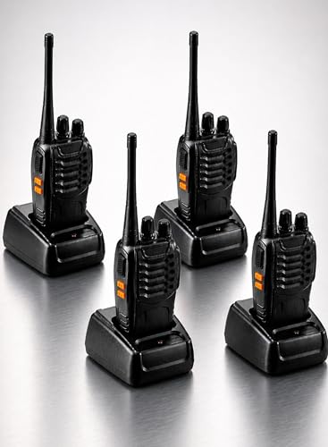 4pc Type-C Analog Decoding FM Signal Communication Wireless Walkie Signal Transceiver