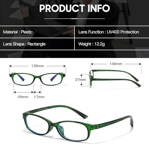 Image of TJUTR Office-Siren Bayonetta Glasses, Blue Light Computer Glasses for Women, Y2K Small Rectangle Frame Eyewear Anti Eyestrain